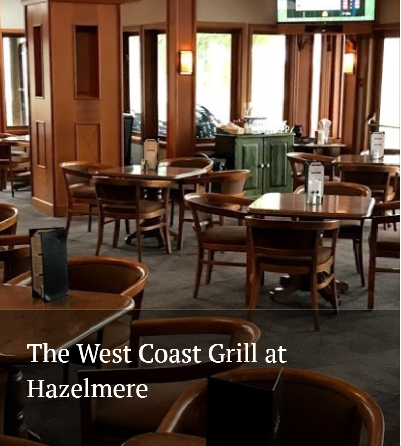 West Coast Grill – Hazelmere Golf & Tennis Club in Surrey