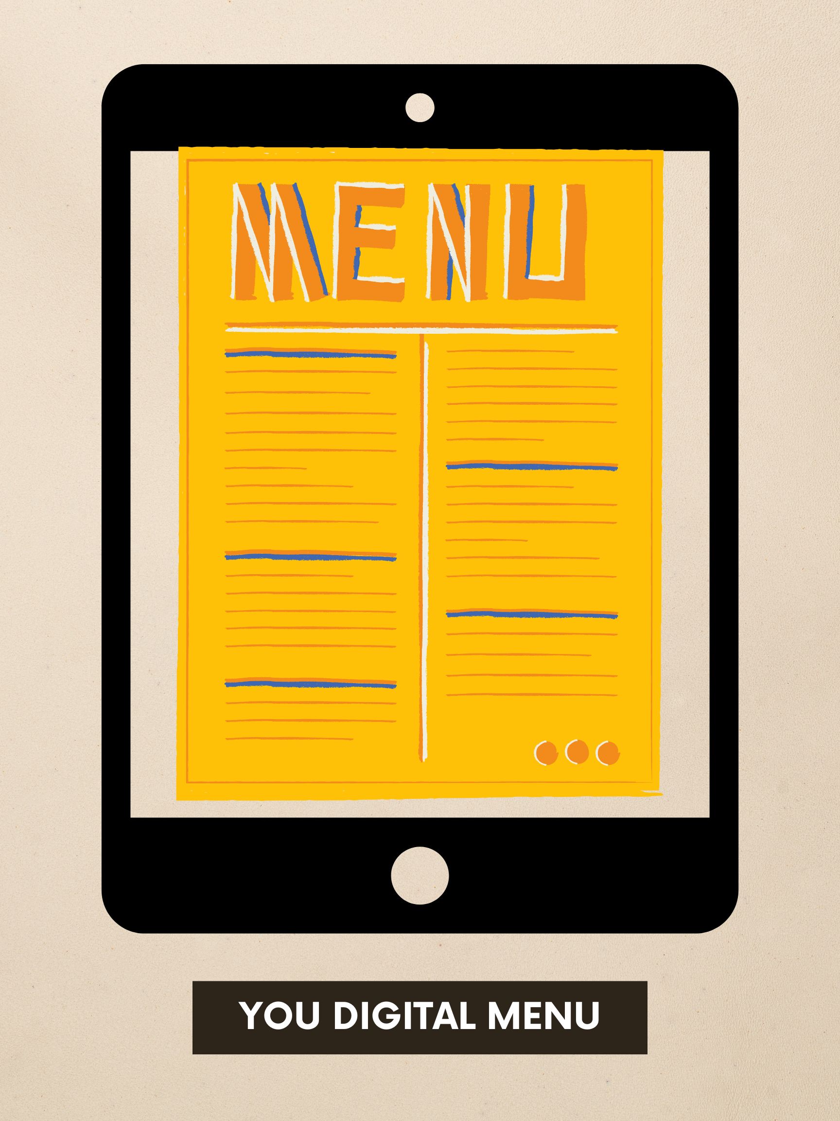 digital menu example for restaurant
